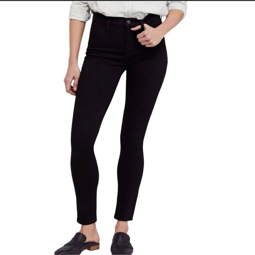 Free People We The Free Black High Rise Skinny Jeans NWT 25 - Picture 1 of 3